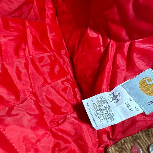 NWT Vintage Carhartt Arctic Quilt Canvas Hood 6QLH Snap Removable Replacement - Picture 6 of 10